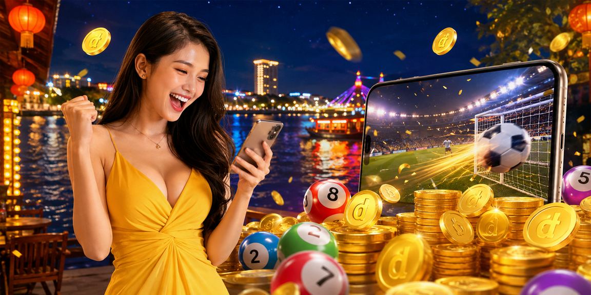 Người dùng vùng Mekong xem xổ số và đặt cược trực tuyến trên điện thoại di động