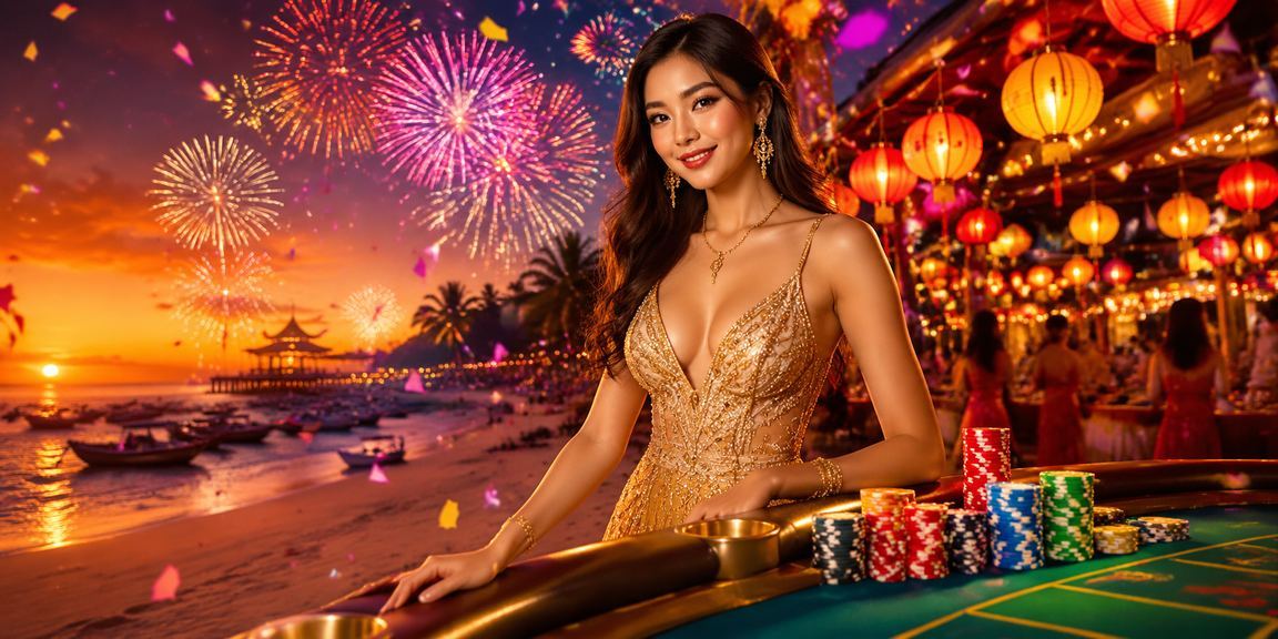 Người chơi đăng ký nhận thưởng Jackpot tại chợ đêm Phú Quốc sôi động về đêm